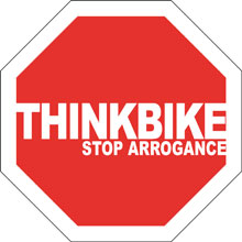 stop arrogance think bike